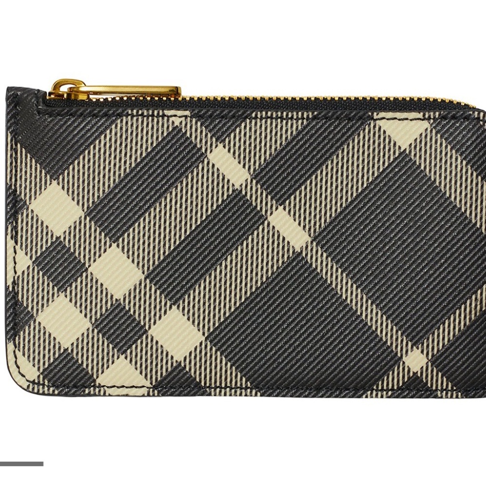 NWT Burberry check zip card case - Picture 2 of 4
